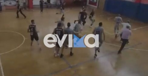 Αγώνας μπάσκετ μετατράπηκε σε ρινγκ – Απίστευτες στιγμές (ΒΙΝΤΕΟ)