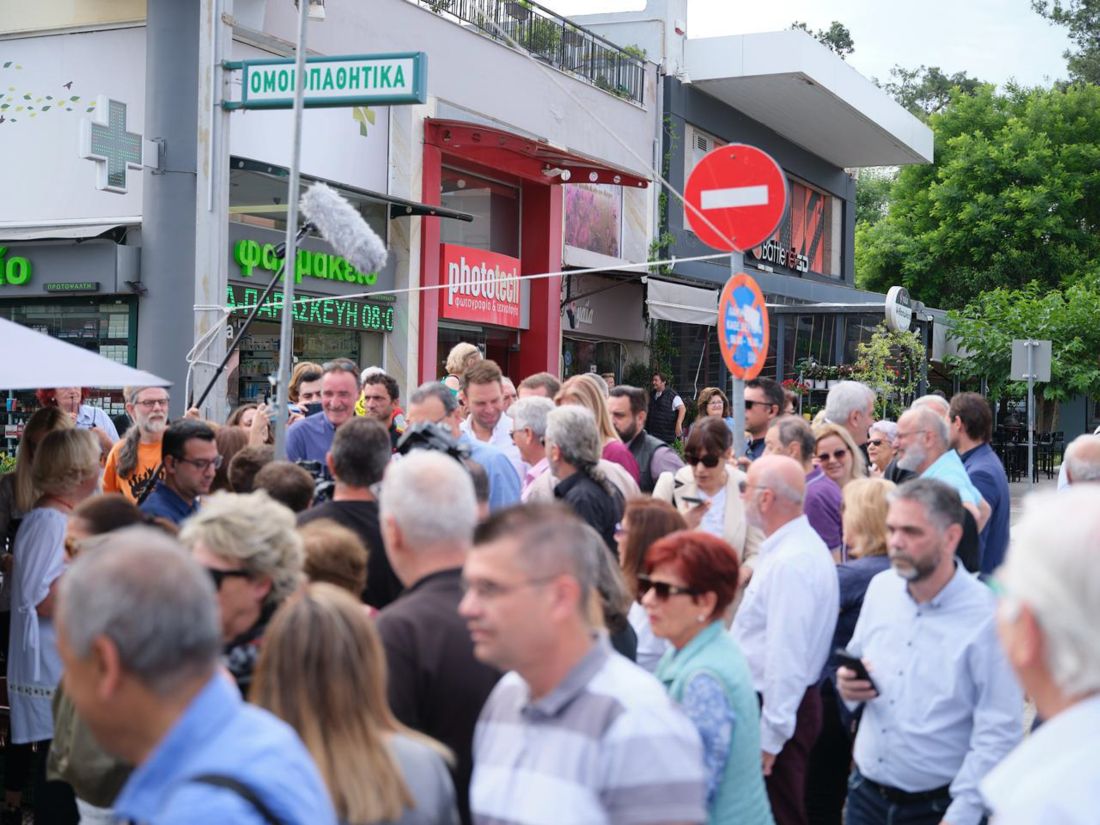 Επίσκεψη του Προέδρου του ΣΥΡΙΖΑ - Προοδευτική Συμμαχία, Στέφανου Κασσελάκη, στη λαϊκή αγορά της Περαίας Θεσσαλονίκης, Δευτέρα 20 Μαΐου 2024.