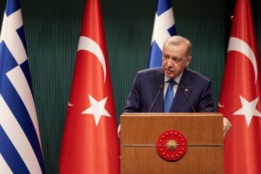 Συνάντηση του Πρωθυπουργού Κυριάκου Μητσοτάκη με τον Πρόεδρο της Τουρκίας, Ρετζέπ Ταγίπ Ερντογάν στο Προεδρικό Μέγαρο στην Άγκυρα, Δευτέρα 13 Μαΐου 2024.
