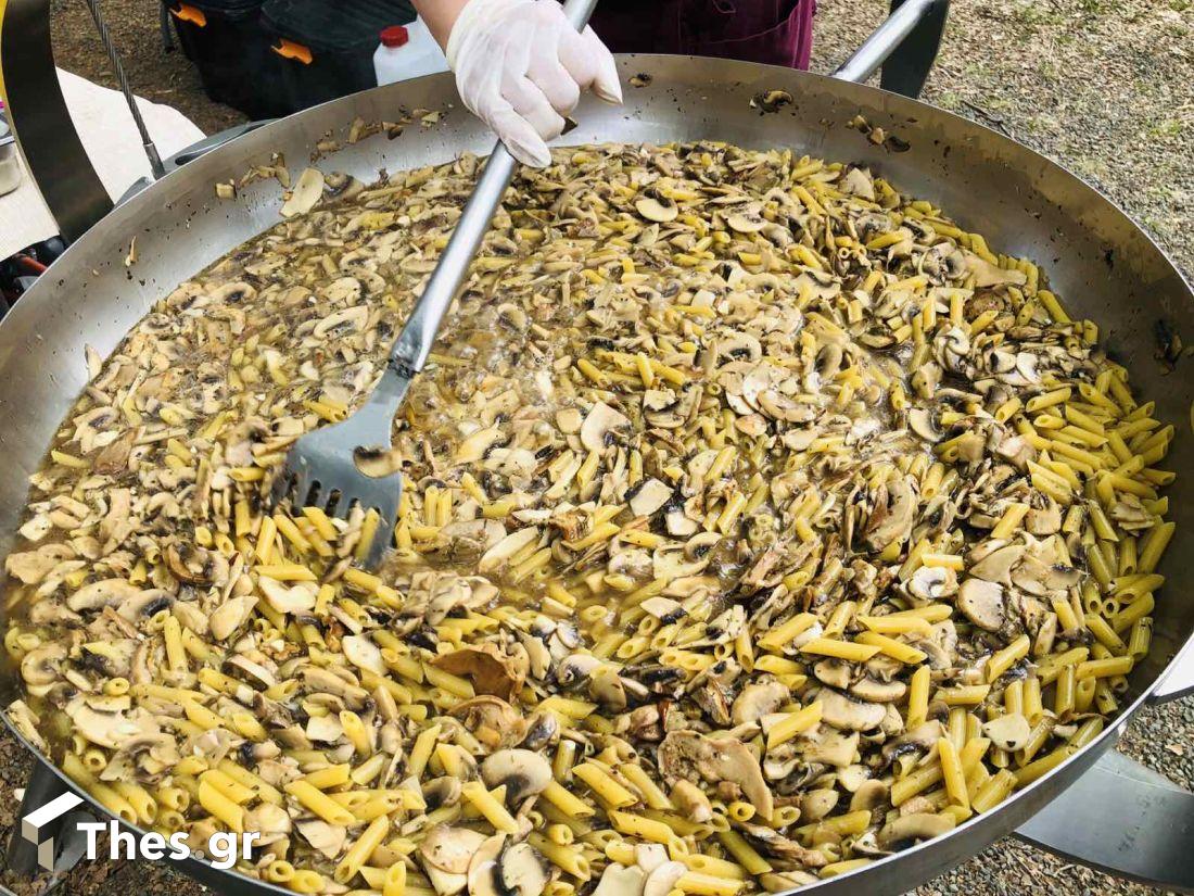 μακαρόνια μανιτάρια τρούφα