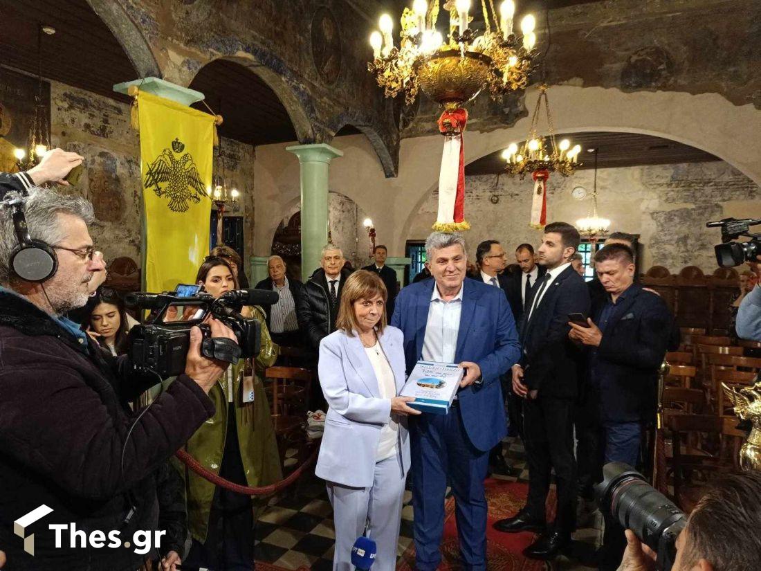 Κατερίνα Σακκελλαροπούλου επίσκεψη Αγιος Αθανάσιος Εύοσμος
