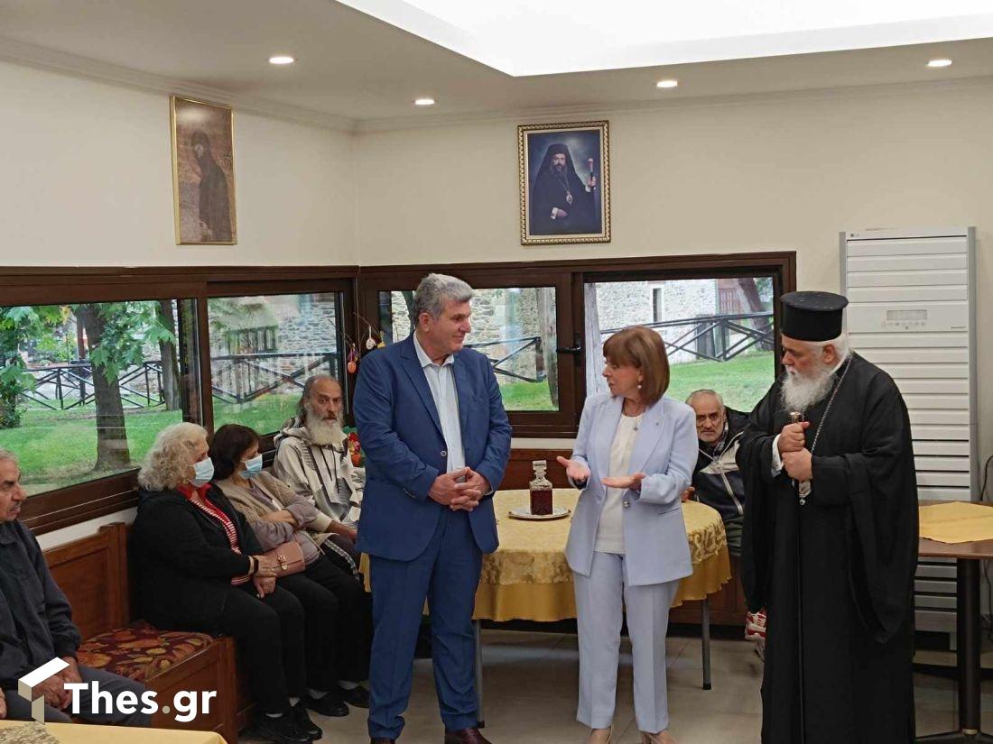 Κατερίνα Σακελλαροπούλου επίσκεψη Αγιος Αθανάσιος Εύοσμος