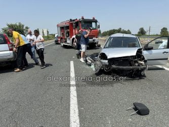 Ημαθία: Νεκρή μια 29χρονη από το τροχαίο τριών οχημάτων