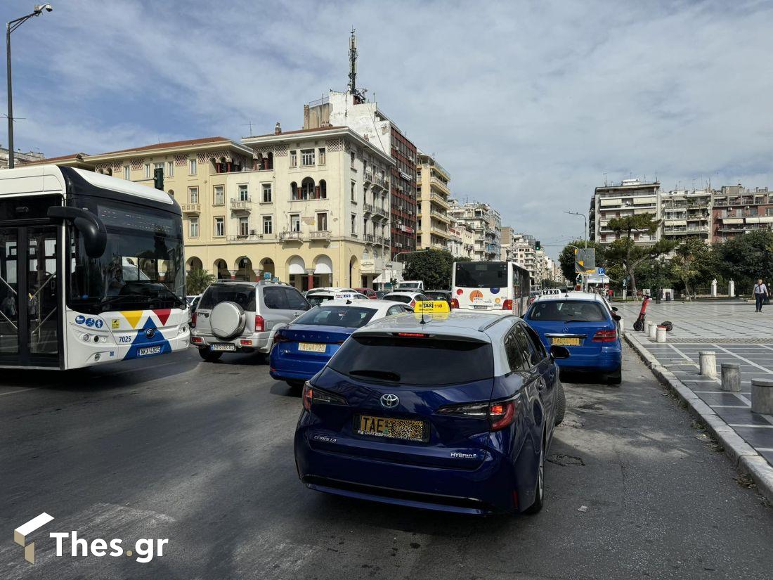 Εγνατία οδός κίνηση λεωφορεία ταξί δρόμος Θεσσαλονίκη