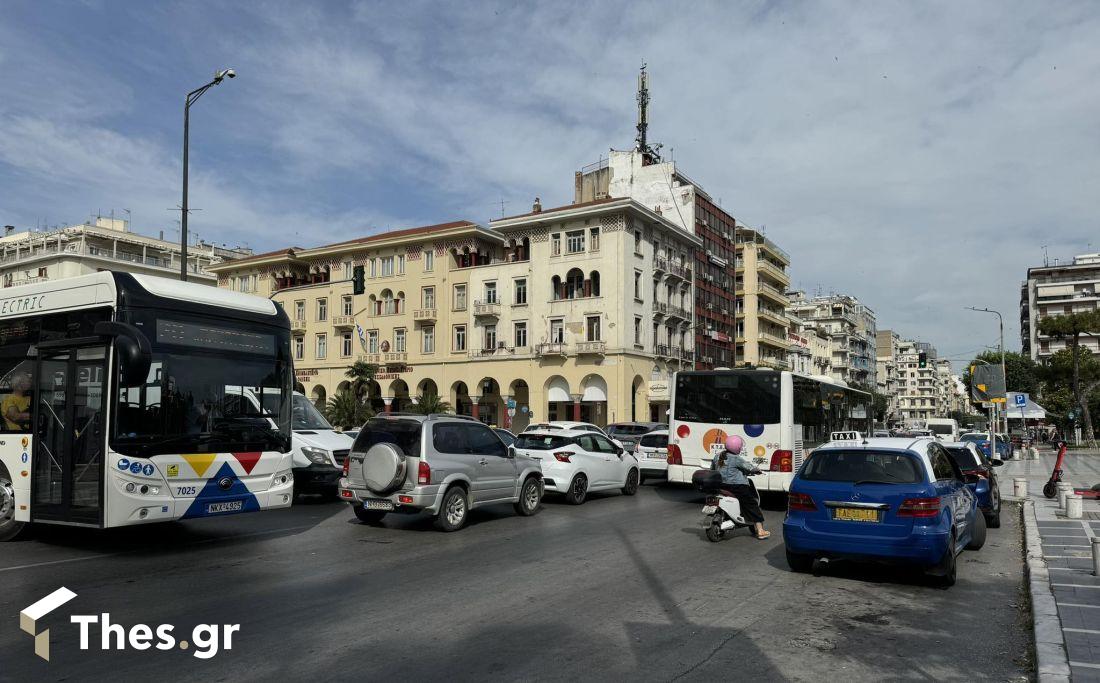 Εγνατία οδός κίνηση λεωφορεία ταξί δρόμος Θεσσαλονίκη