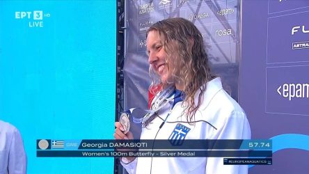 Ευρωπαϊκό Πρωτάθλημα κολύμβησης: Ασημένιο μετάλλιο και πρόκριση στους Ολυμπιακούς για Δαμασιώτη (ΒΙΝΤΕΟ)