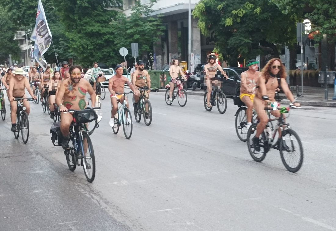 Γυμνή ποδηλατροδρομία Θεσσαλονίκη