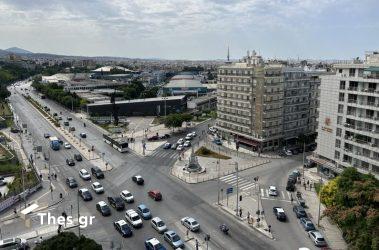 Θεσσαλονίκη κέντρο δρόμος αυτοκίνητα κίνηση