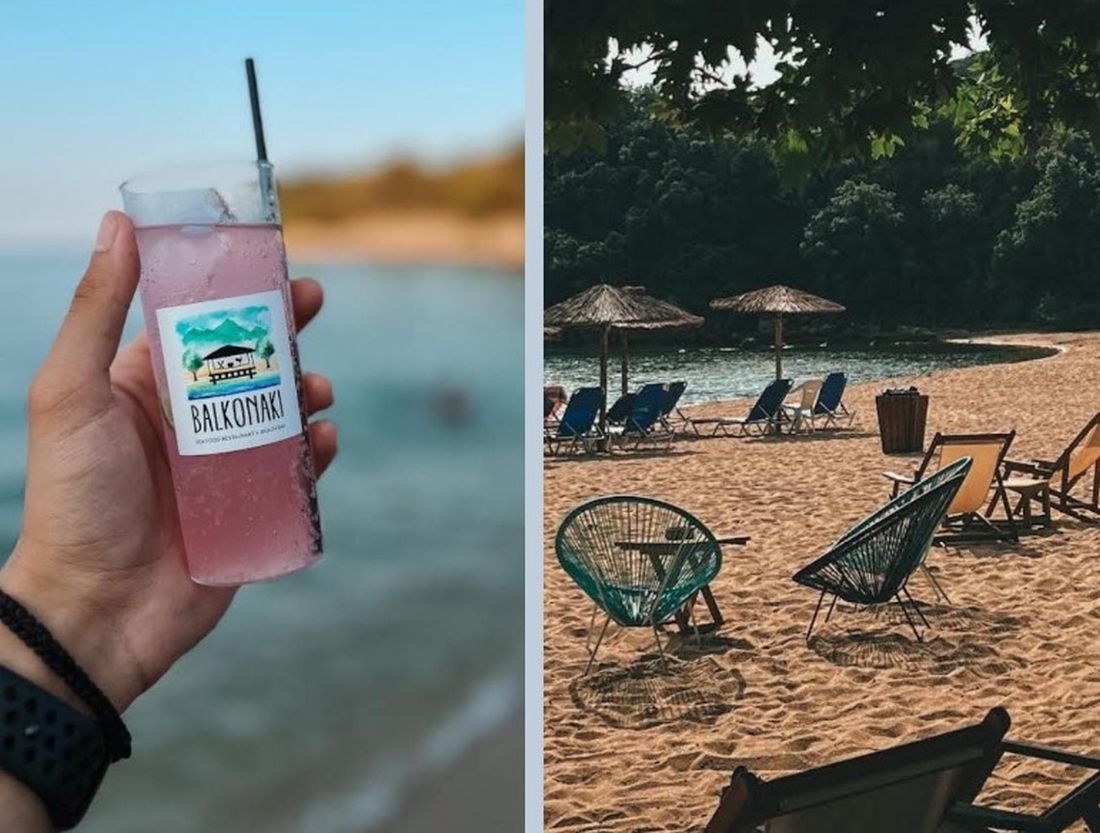 Beach bar- Εστιατόριο «Μπαλκονάκι» παραλία Βίνα Ολυμπιάδα Χαλκιδική