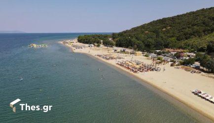 Παραλία Μηλιές Σταυρός Θεσσαλονίκης διακοπές καλοκαίρι θάλασσα