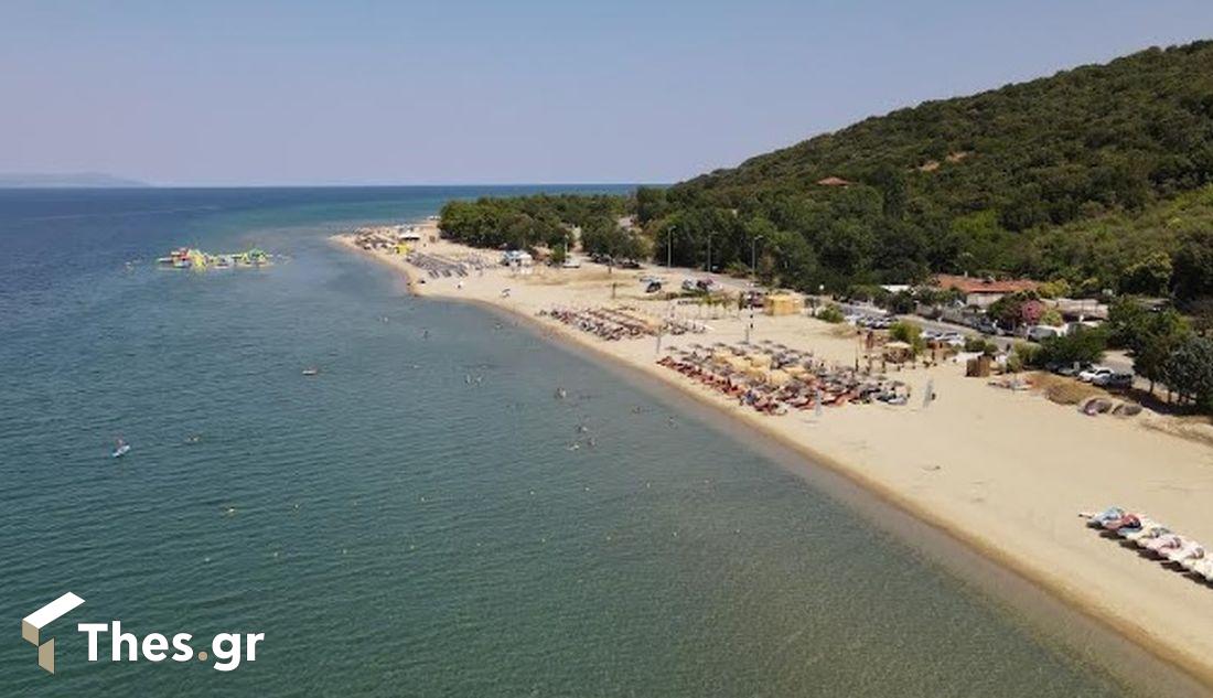 Παραλία Μηλιές Σταυρός Θεσσαλονίκης διακοπές καλοκαίρι θάλασσα