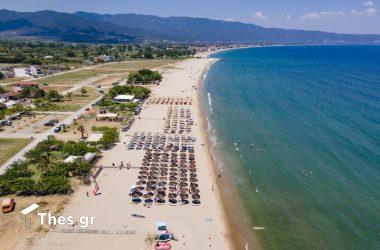 παραλία δυτική πλευρά Σταυρού θάλασσα διακοπές καλοκαίρι