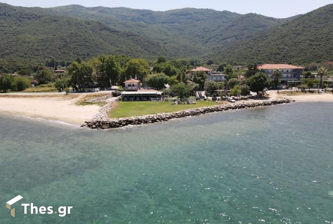 Παραλία Μηλιές Σταυρός Θεσσαλονίκης διακοπές καλοκαίρι θάλασσα