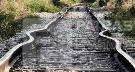 Στράβωσαν οι σιδηροδρομικές γραμμές στην Πάτρα λόγω καύσωνα (ΒΙΝΤΕΟ)