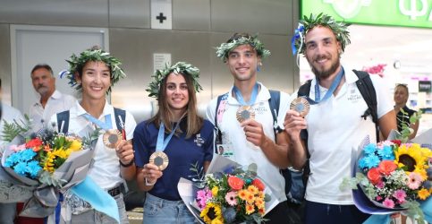 Επέστρεψαν στην Ελλάδα με τα μετάλλιά τους οι Κόντου – Φίτσιου και Παπακωνσταντίνου – Γκαϊδατζής (ΦΩΤΟ)