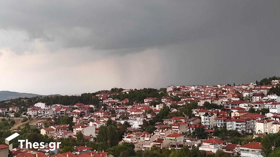 καιρός βροχή σύννεφα