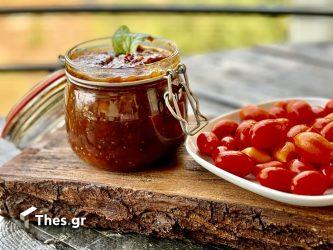 συνταγή κουζίνα μαρμελάδα ντοματίνια ντομάτες