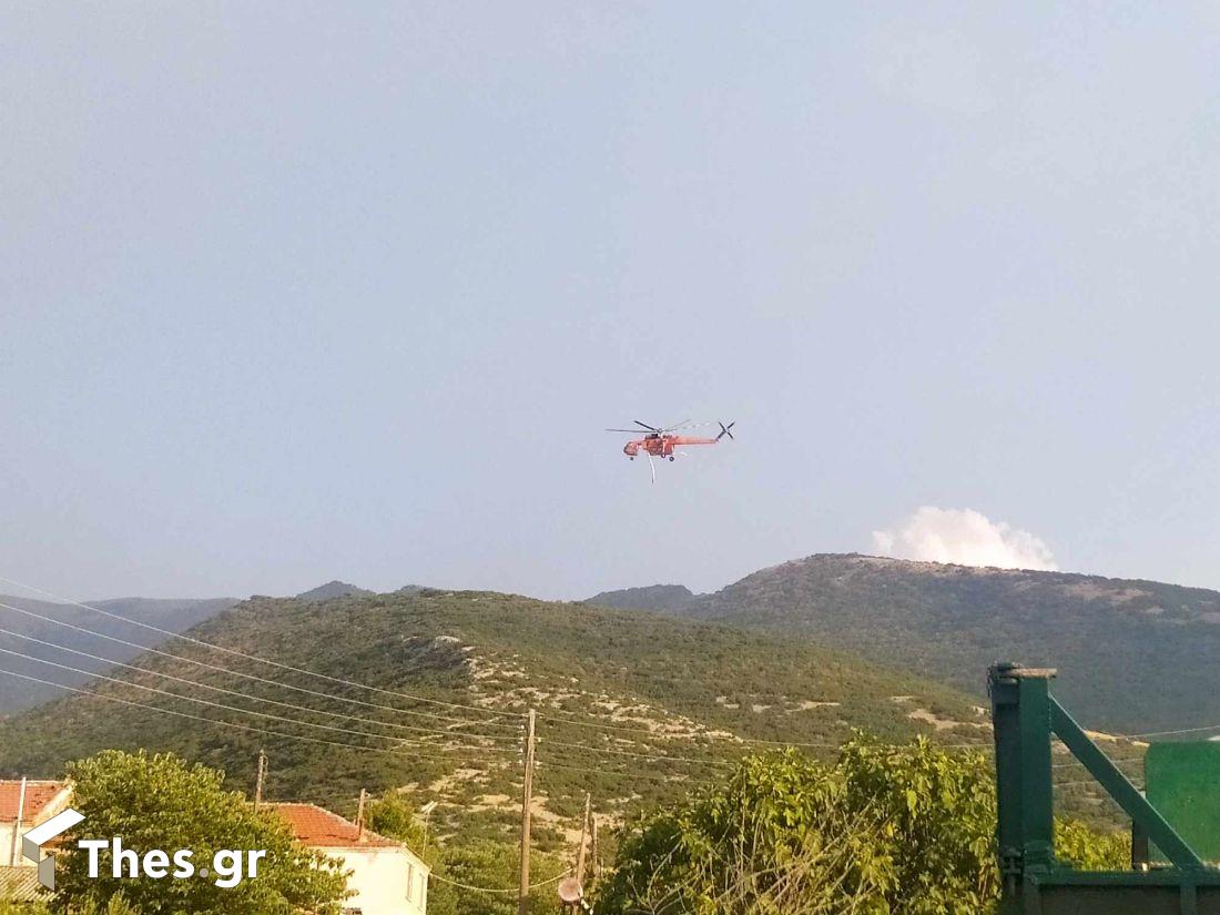 Παγγαίο Ορος φωτιά ελικόπτερο Ροδολίβος