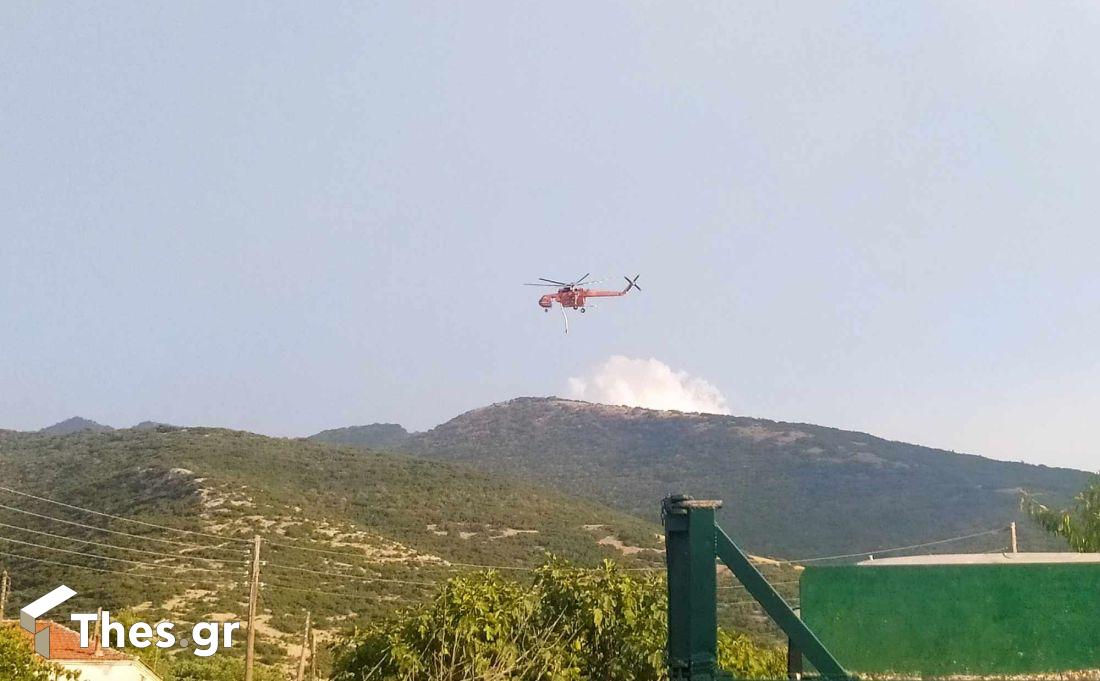 Παγγαίο Ορος φωτιά ελικόπτερο Ροδολίβος
