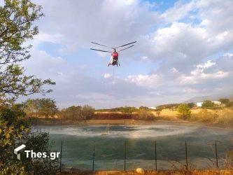 Φωτιά στο Στεγνό Καβάλας – Κινητοποιήθηκαν 19 εναέρια μέσα