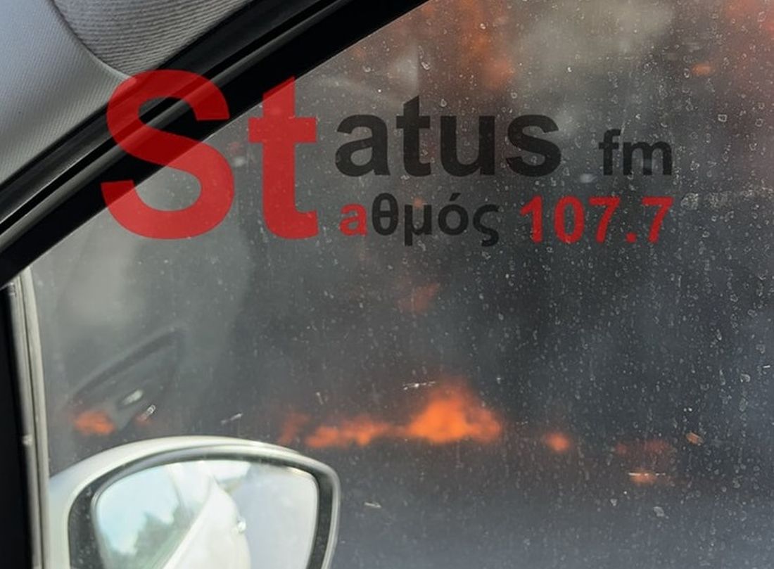 Στις φλόγες "τυλίχθηκε" νταλίκα στην Εθνική οδό Εδεσσας - Θεσσαλονίκης