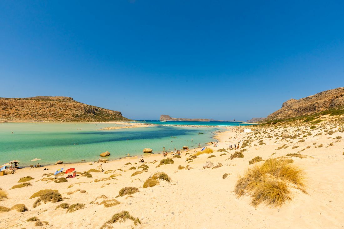 παραλία του Μπάλου στην Κρήτη 