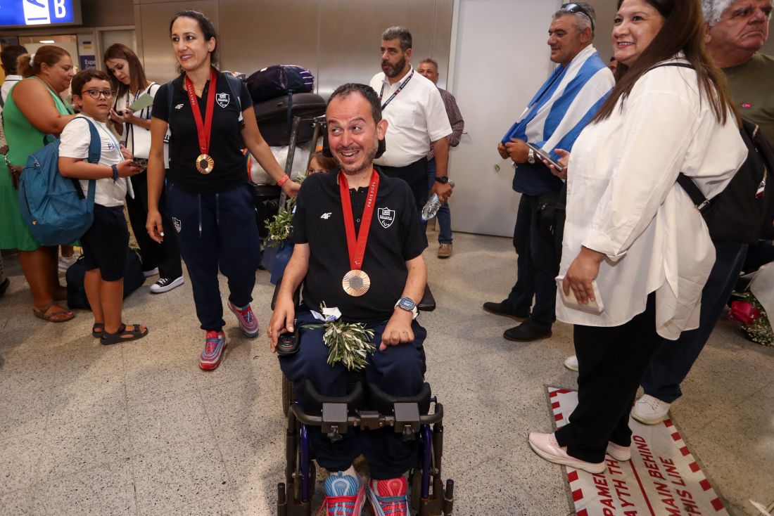 άφιξη ελληνικής αποστολής από Παραολυμπιακούς Αγώνες