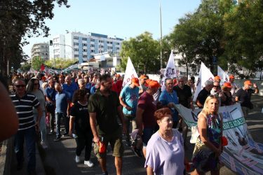 Θεσσαλονίκη πορεία υγειονομικοί