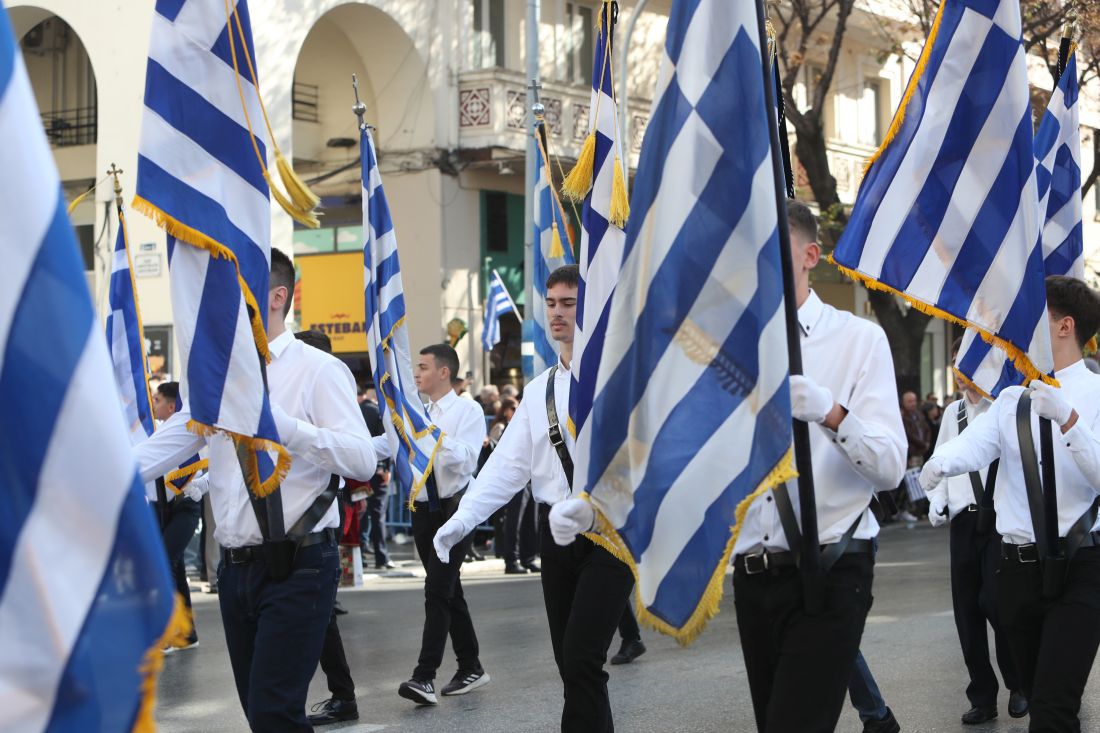 μαθητική παρέλαση για την 28η Οκτωβρίου στην Θεσσαλονίκη