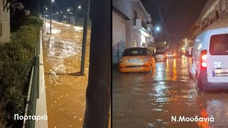 Μεγάλα προβλήματα στην Χαλκιδική – Ηχησε το 112, απεγκλωβίστηκε οικογένεια που βρέθηκε σε χείμαρρο (ΒΙΝΤΕΟ)