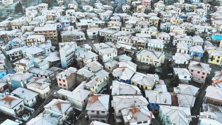 Χαλκιδική: Στα λευκά η πανέμορφη Αρναία (ΦΩΤΟ)