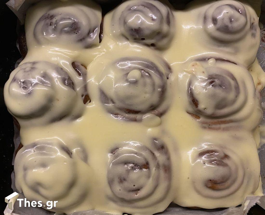 cinnamon rolls συνταγή