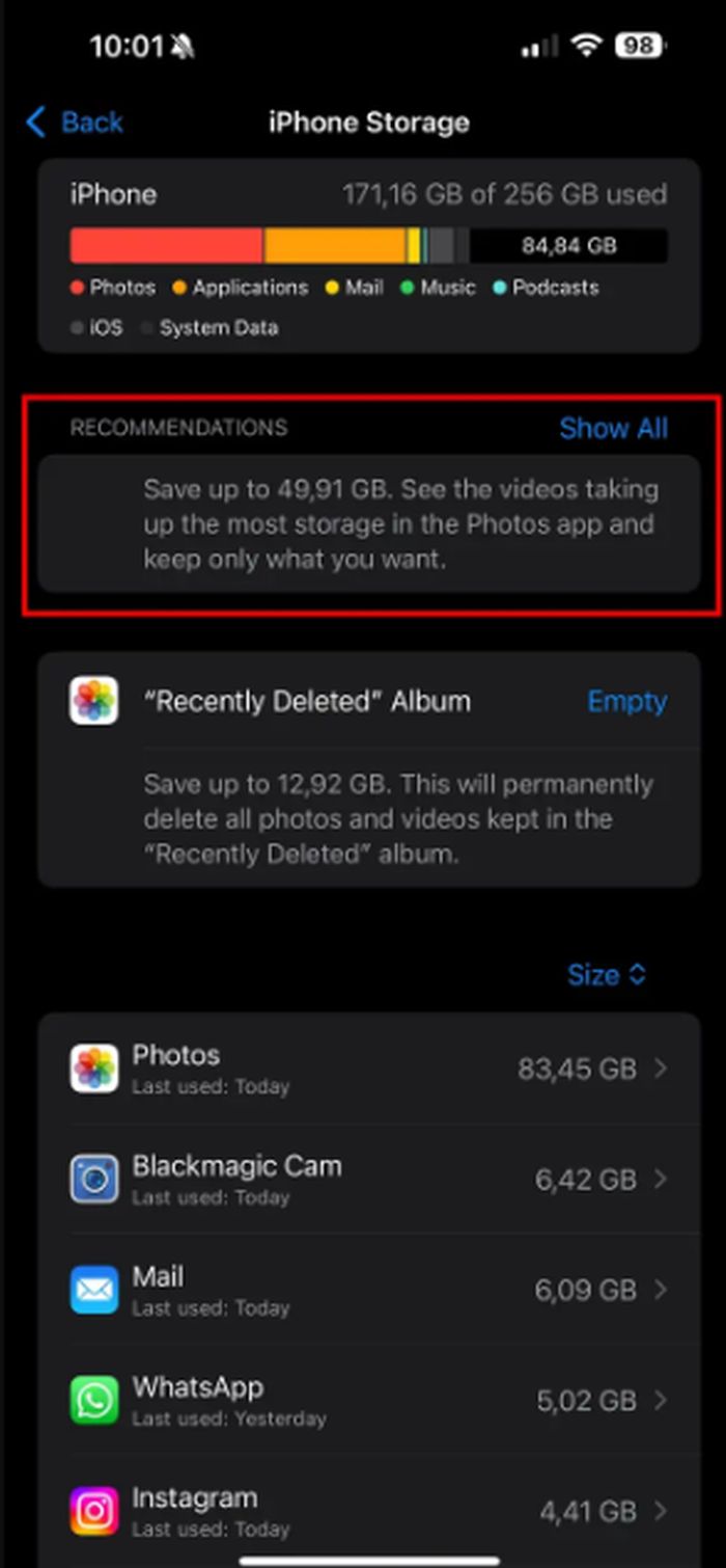 χώρος iPhone