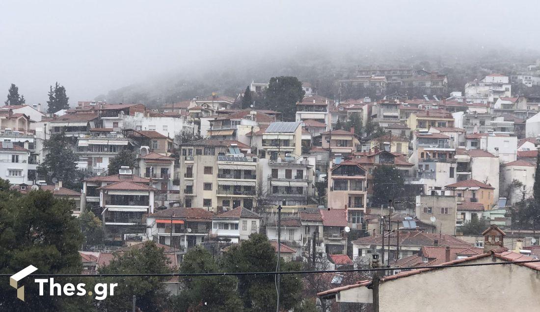 Ασβεστοχώρι χιόνι Θεσσαλονίκη