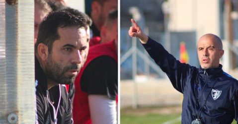 Οι δύο προπονητές, Γιάννης Δρίβας και Δημήτρης Τυφλός