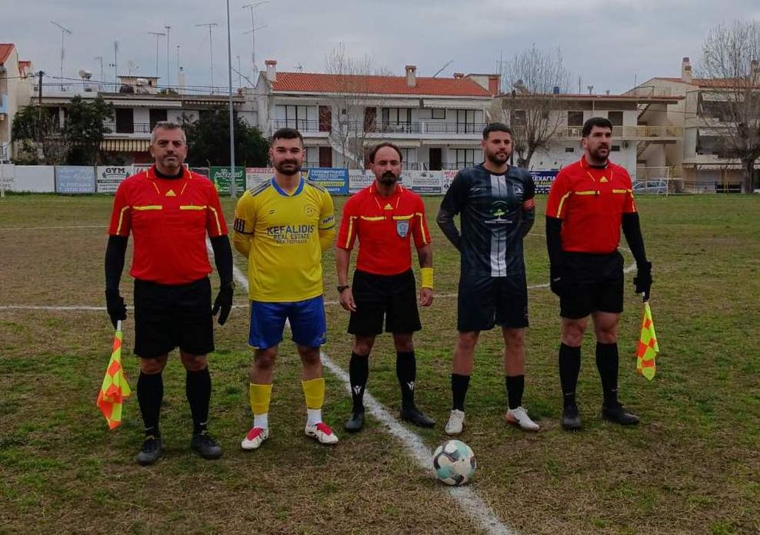 Οι διαιτητές και οι αρχηγοί (Χρήστος Κονοσίδης, Θανάσης Σταμπουλής)