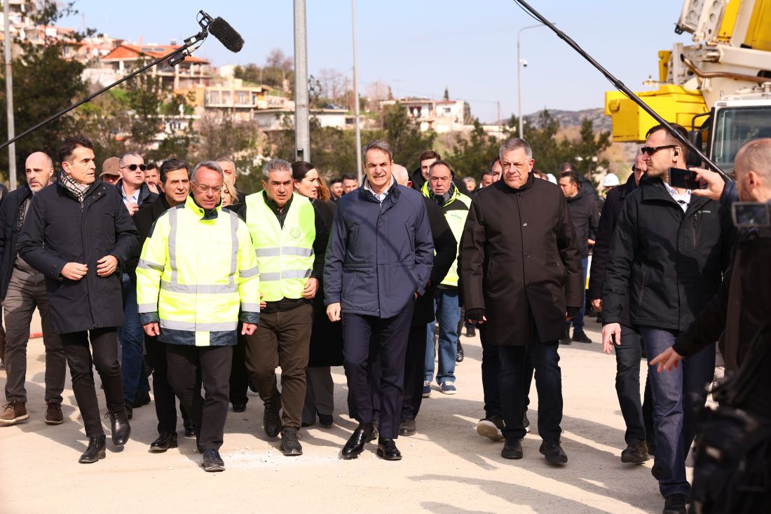 Κυριάκος Μητσοτάκης εργοτάξιο Flyover
