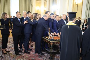 ορκωμοσία κυβέρνησης Προεδρικό Μέγαρο