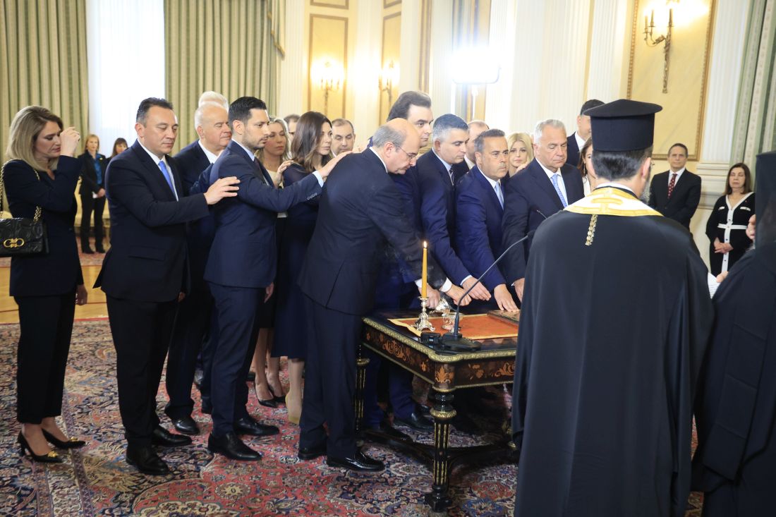 ορκωμοσία κυβέρνησης Προεδρικό Μέγαρο