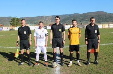 Οι διαιτητές και οι αρχηγοί (Ηλίας Θαλασσάς, Δημήτρης Κέντρος)