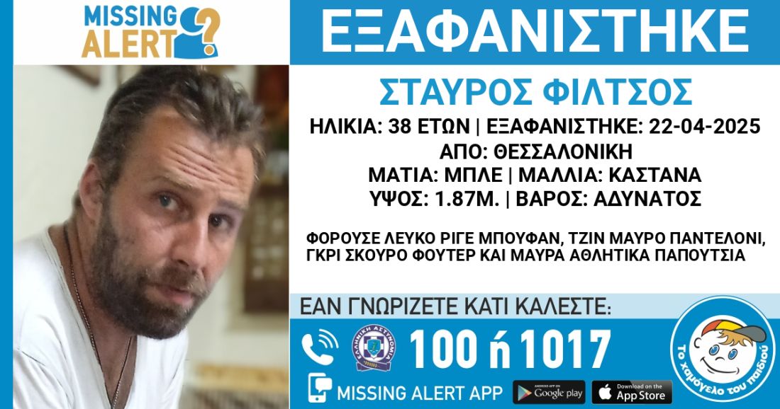 εξαφάνιση Θεσσαλονίκη