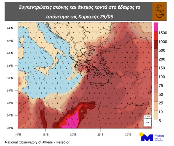 καιρός σκόνη 