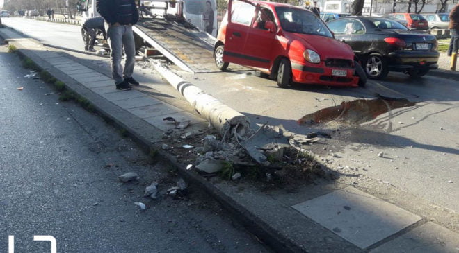 Τροχαίο στον κόμβο Αεροδρομίου – Εκτός λειτουργίας οι σηματοδότες