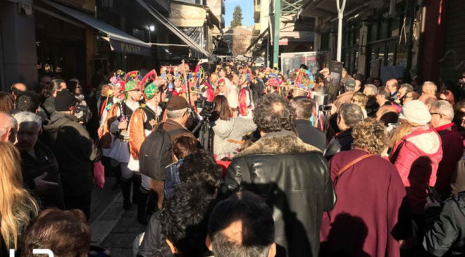 Οι Μωμόγεροι την προπαραμονή Πρωτοχρονιάς στην Καλαμαριά