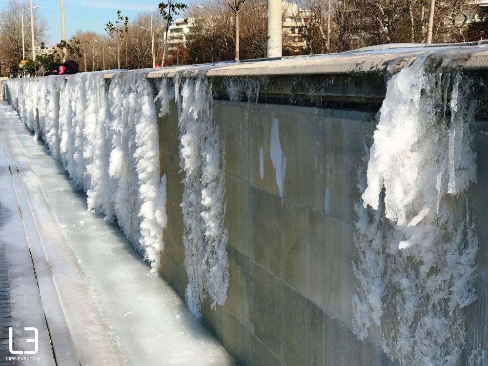 Θεσσαλονίκη παγετός χιόνια 