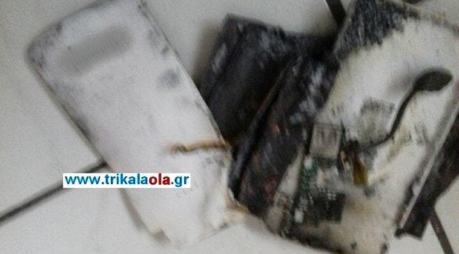 Τρίκαλα: Εξερράγη Power Bank εκτός λειτουργίας (ΦΩΤΟ)