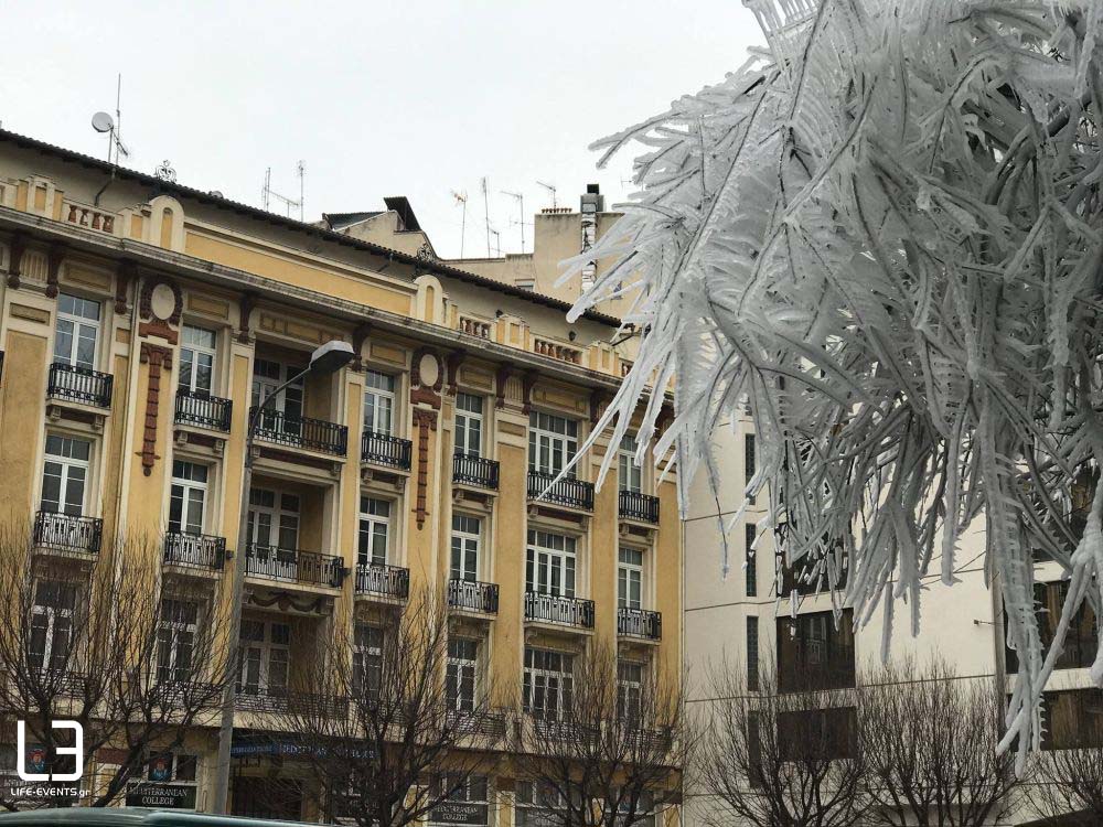 Θεσσαλονίκη πάγος καιρός κακοκαιρία