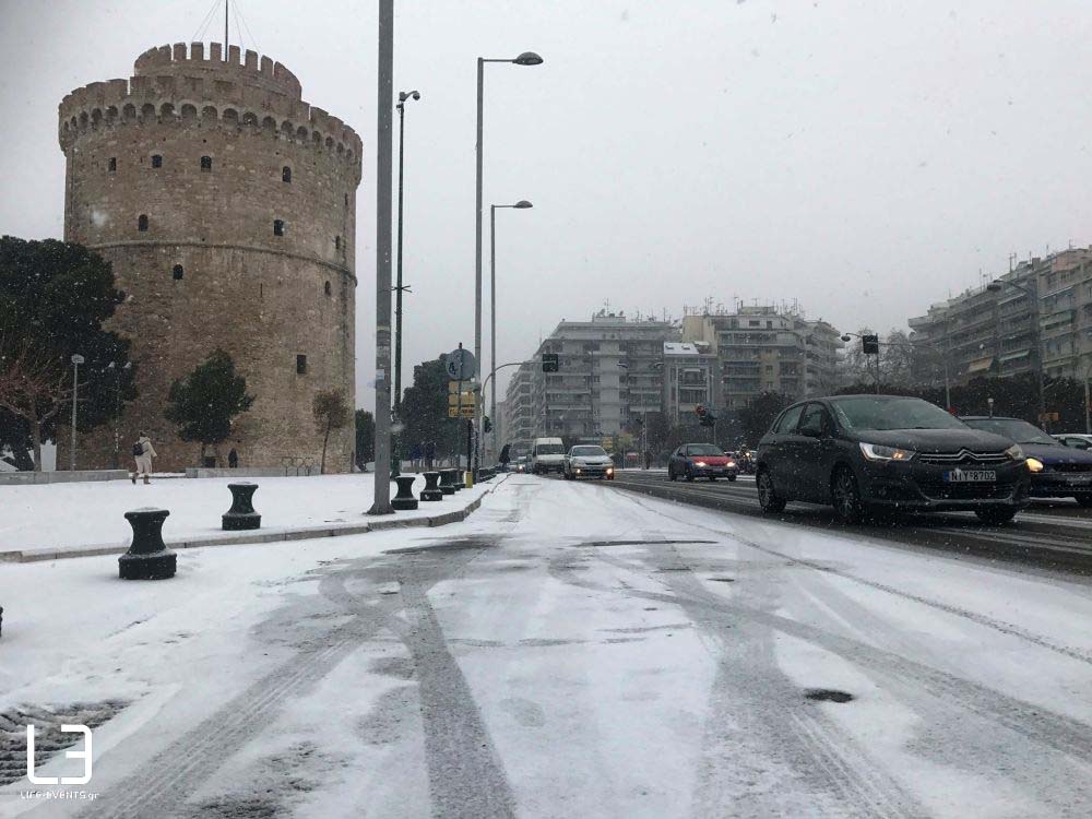 χιόνι Θεσσαλονίκη χιόνια καιρός 