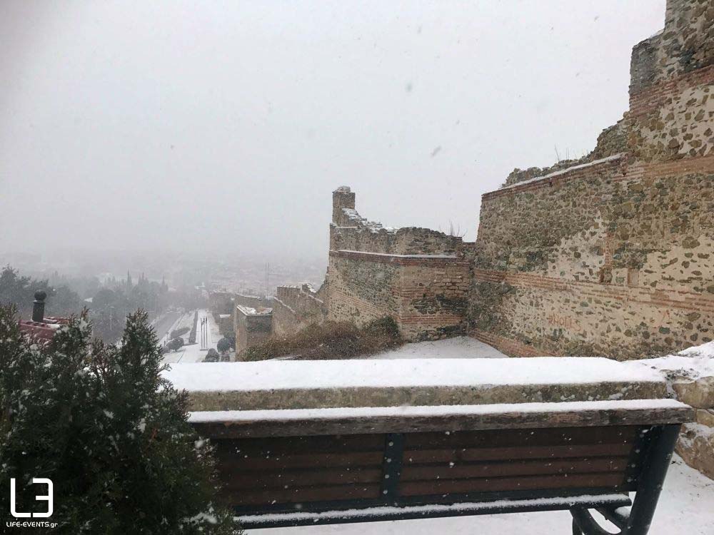 χιόνι Θεσσαλονίκη χιόνια καιρός 